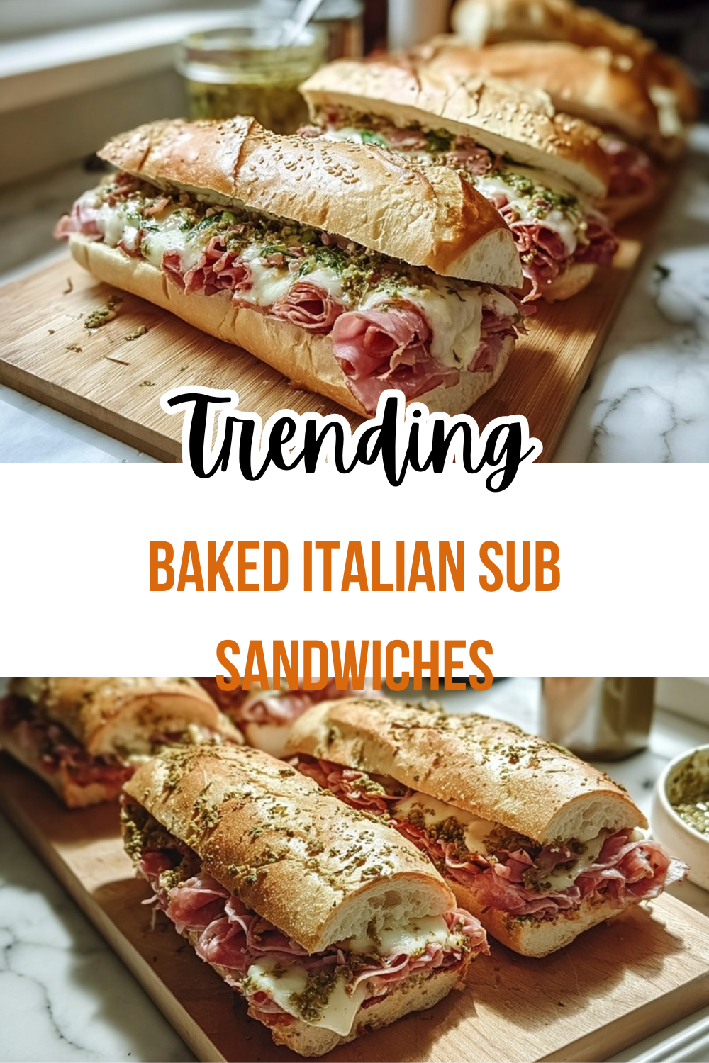 Baked Italian Sub Sandwiches