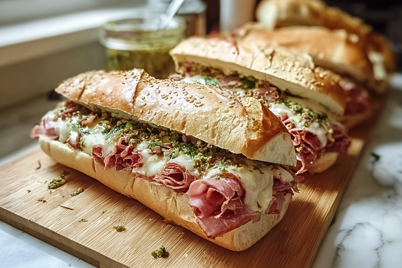Baked Italian Sub Sandwiches