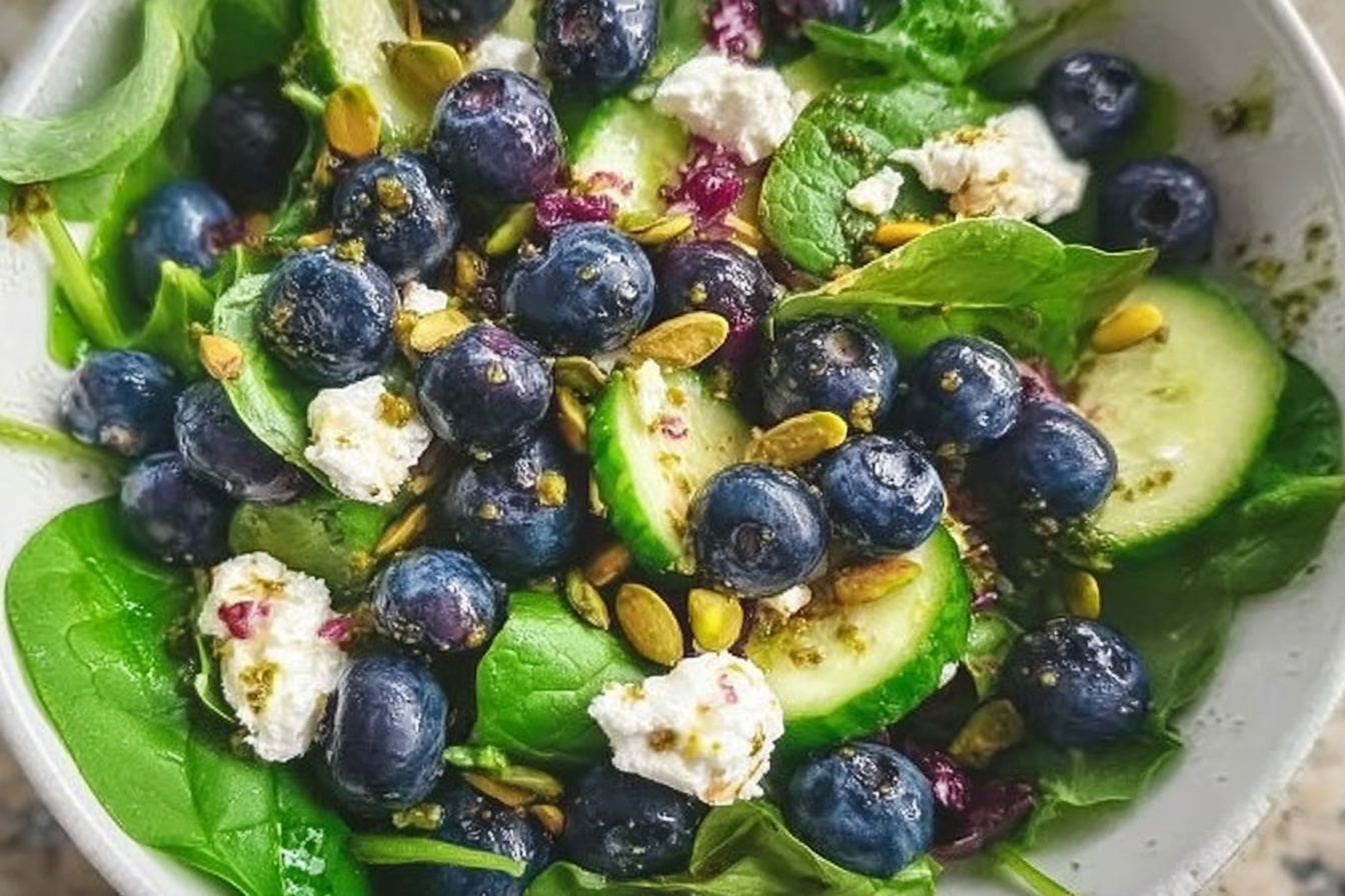 Blueberry Pistachio Spring Salad