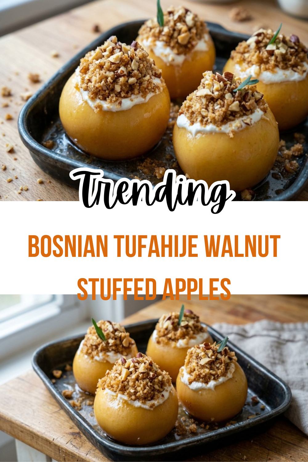 Bosnian Tufahije Walnut Stuffed Apples