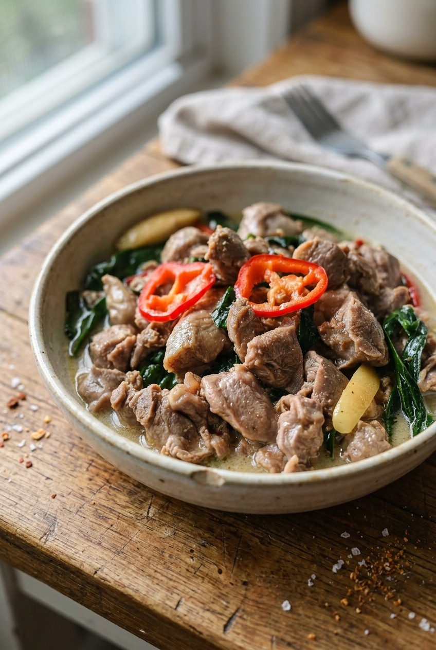 Chicken Gizzard Ginataan