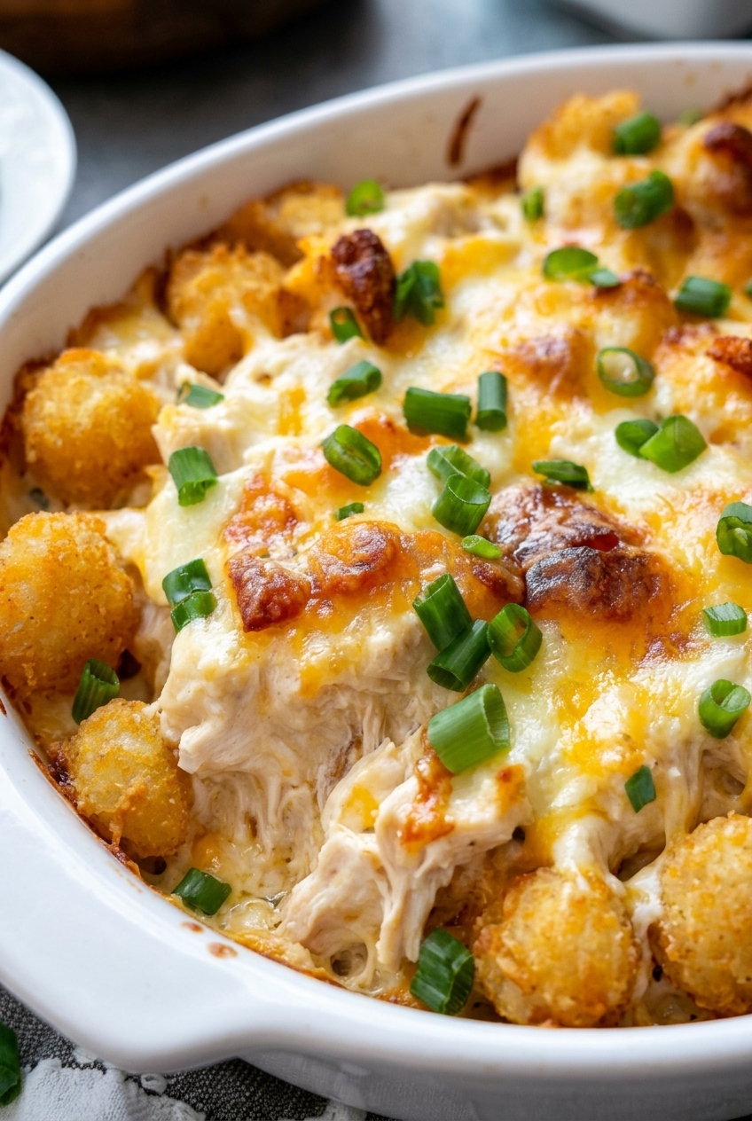 Crack Chicken Tater Tot Casserole 6 Chicken Tater Tot Casserole