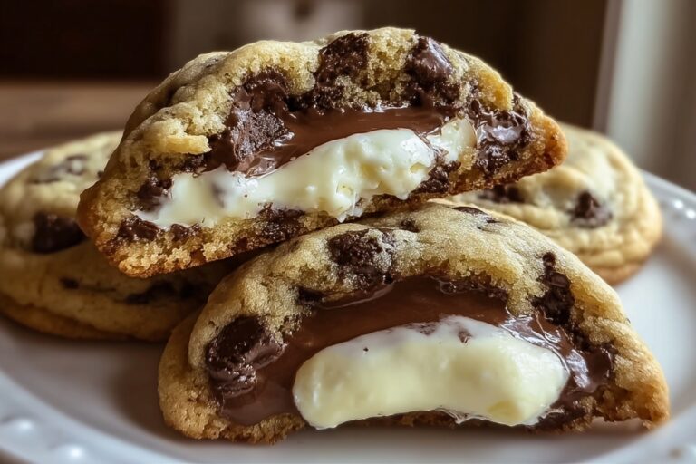 Chocolate Chip Cookies With Creamy Cheesecake Filling 25.Png
