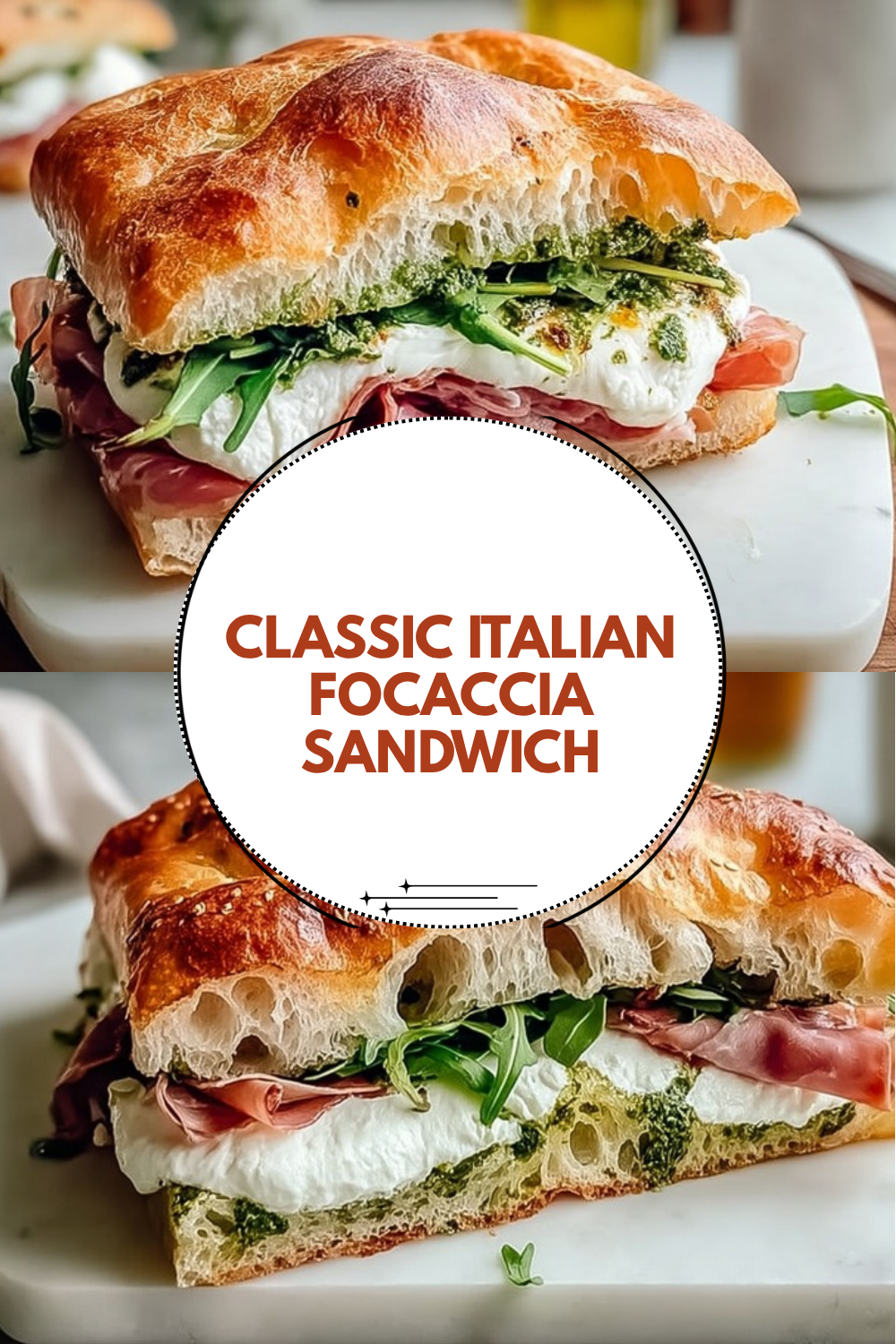 Classic Italian Focaccia Sandwich