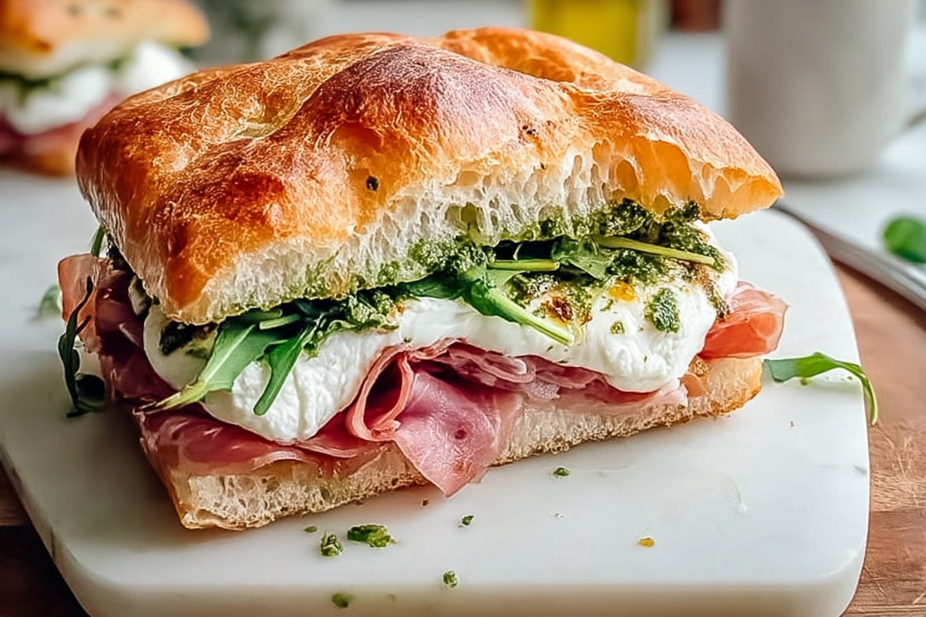 Classic Italian Focaccia Sandwich