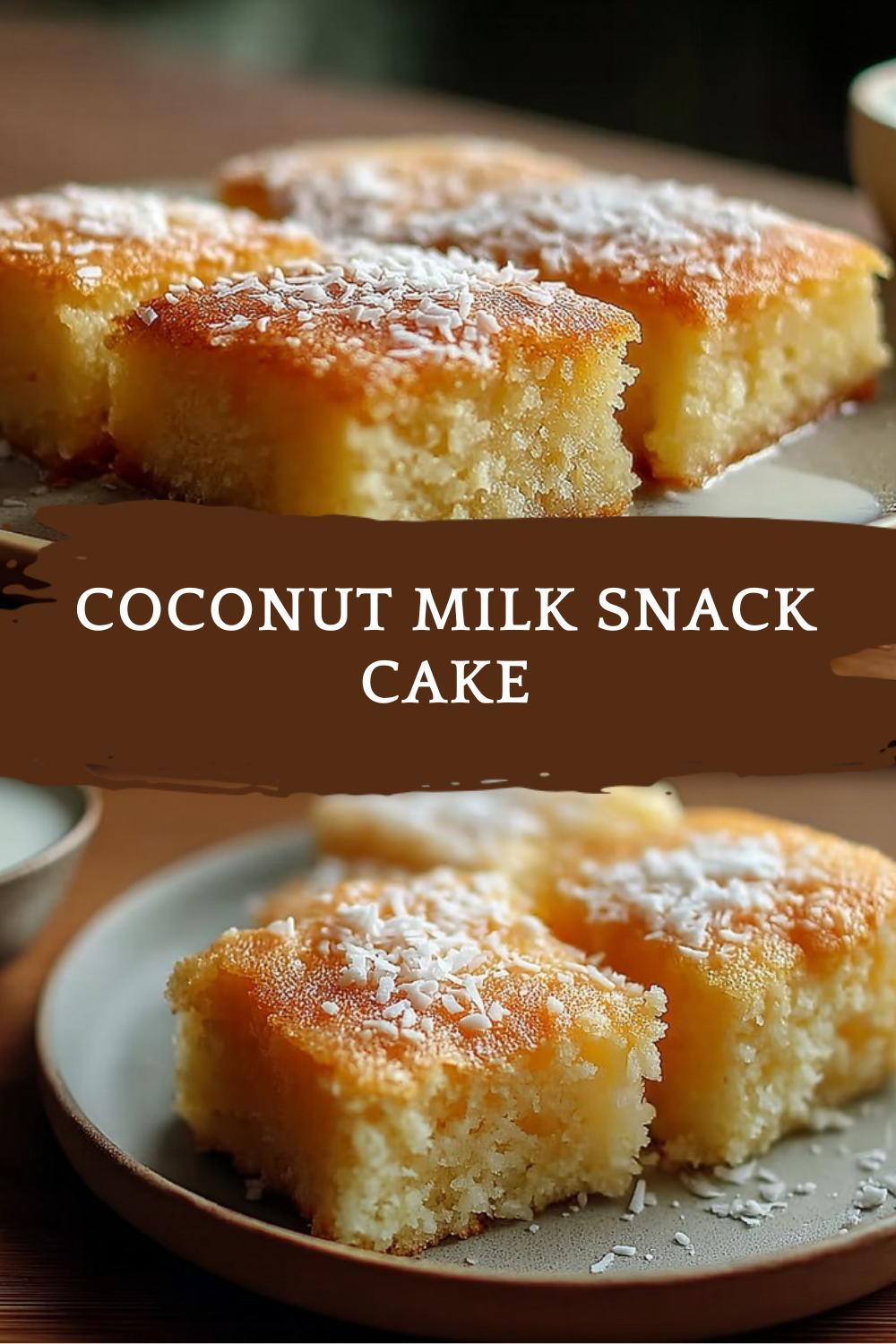 Coconut Milk Snack Cake