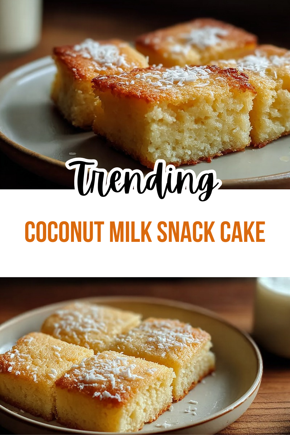 Coconut Milk Snack Cake