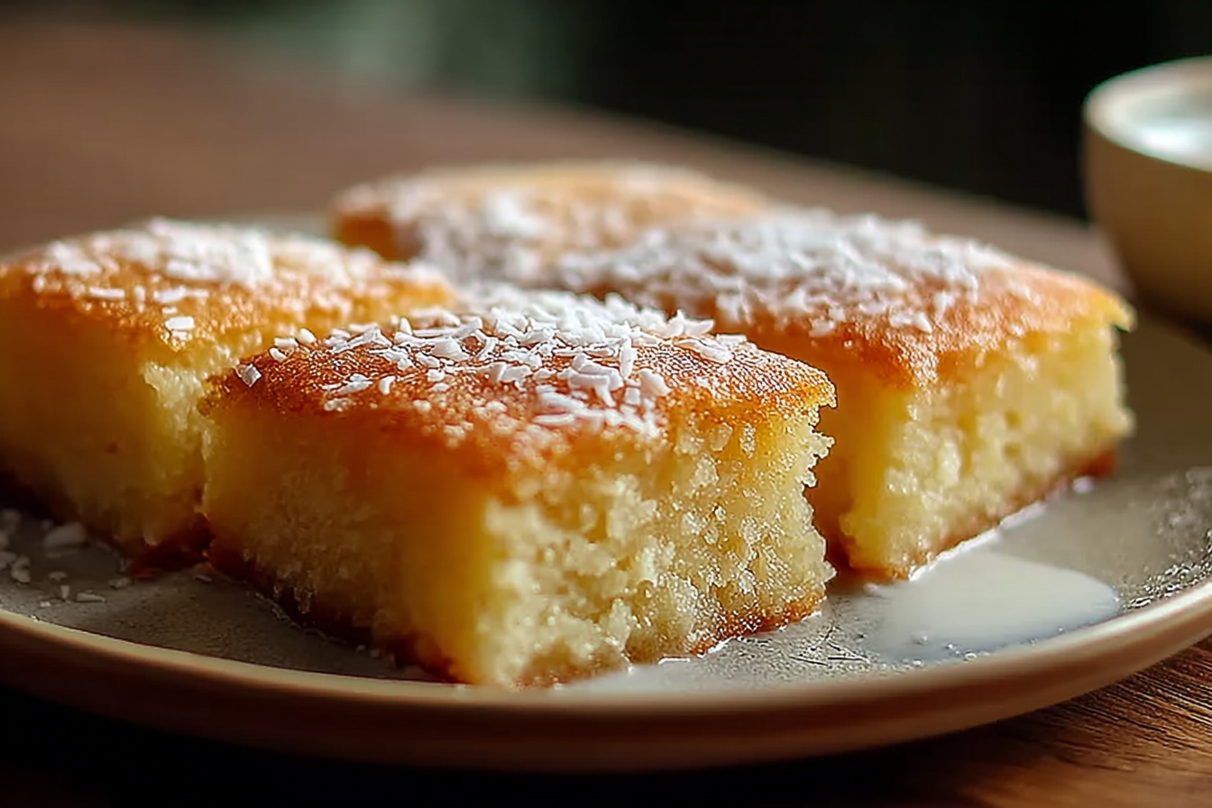 Coconut Milk Snack Cake