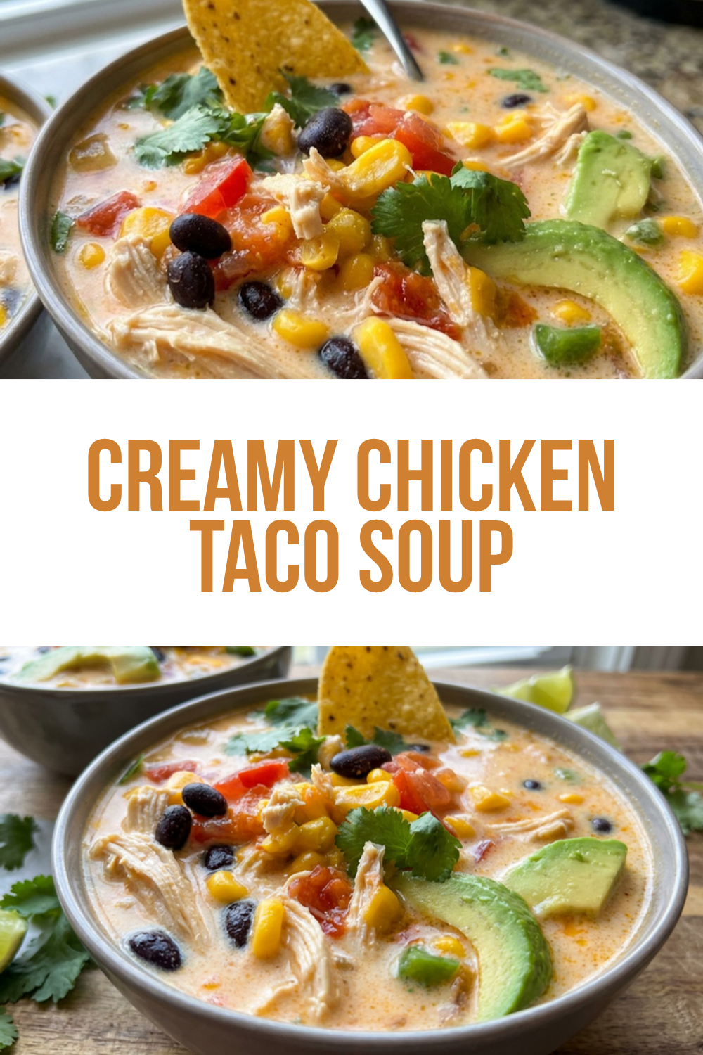 Creamy Chicken Taco Soup