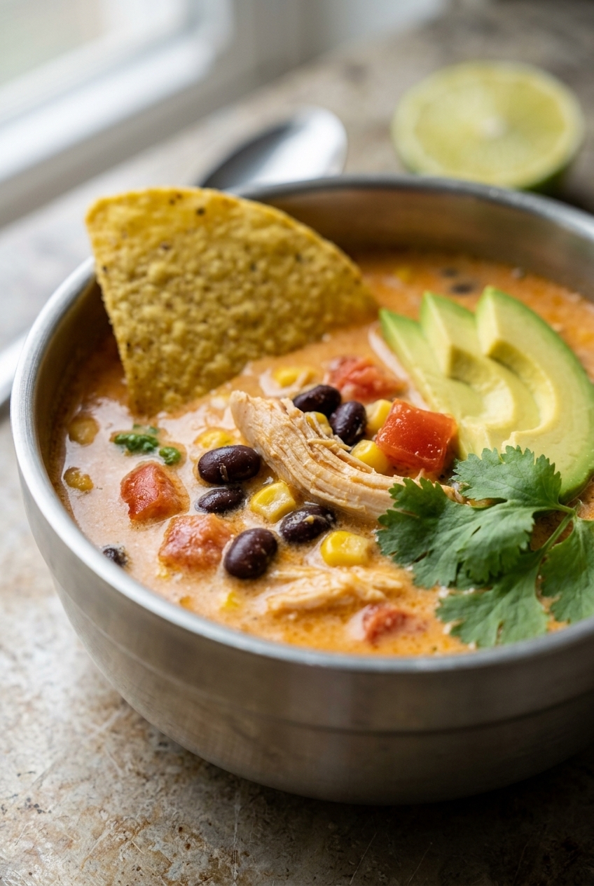 Creamy Chicken Taco Soup