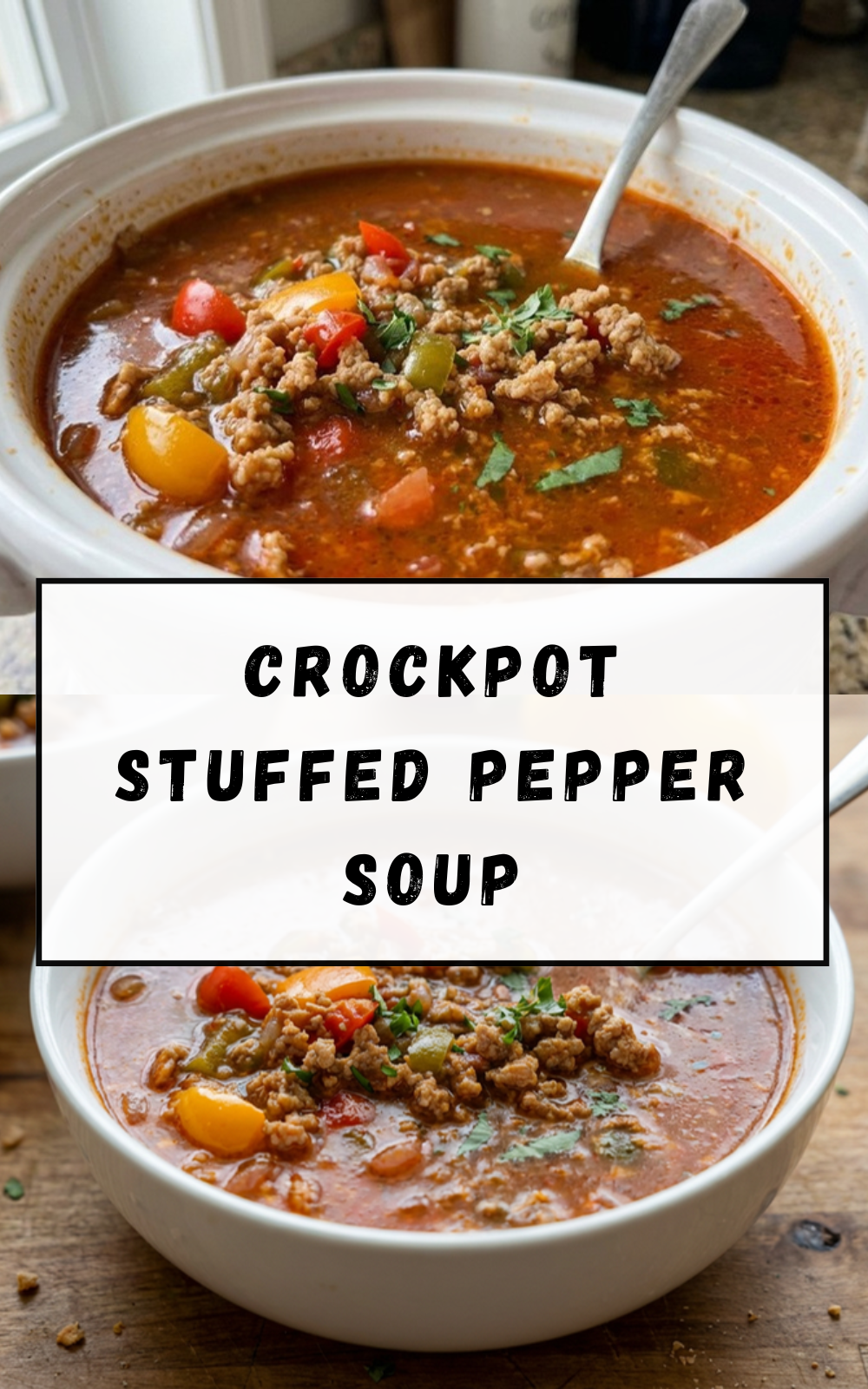 Crockpot Stuffed Pepper Soup