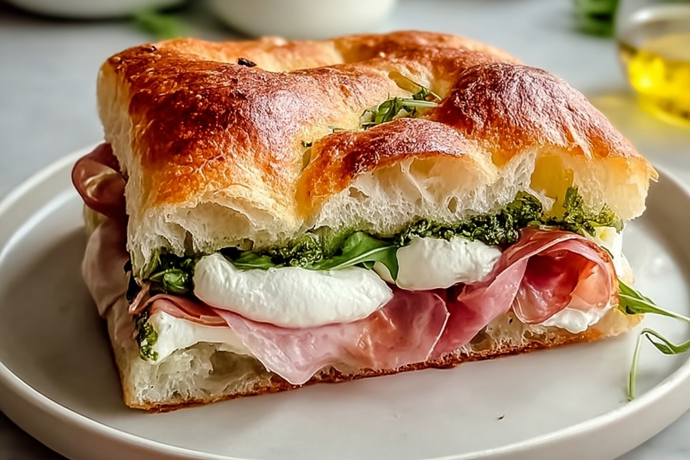 Easy Classic Italian Focaccia Sandwich