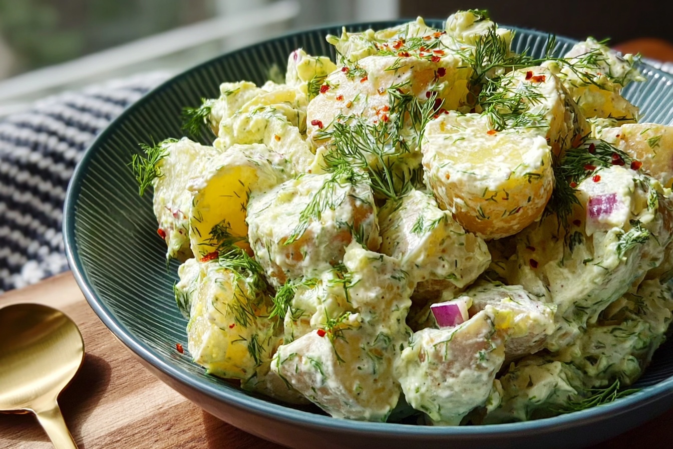 Easy Dill Pickle Potato Salad