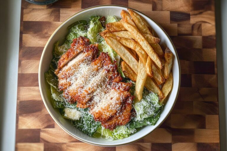 Easy Healthy Chicken Caesar Salad With Fries 84.Png