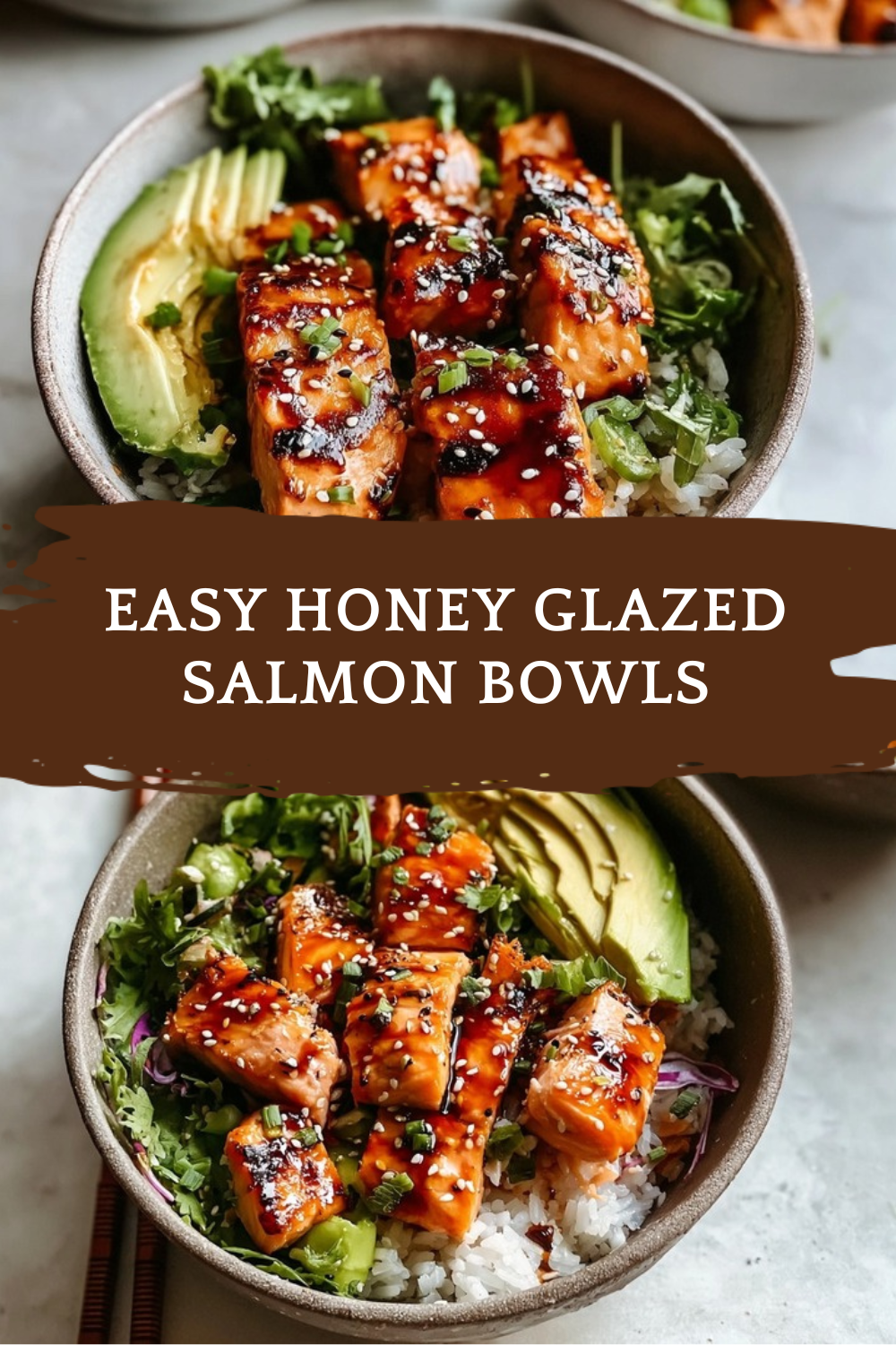 Easy Honey Glazed Salmon Bowls