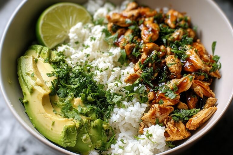 Easy Honey Lime Chicken &Amp; Avocado Rice Bowl 21.Png