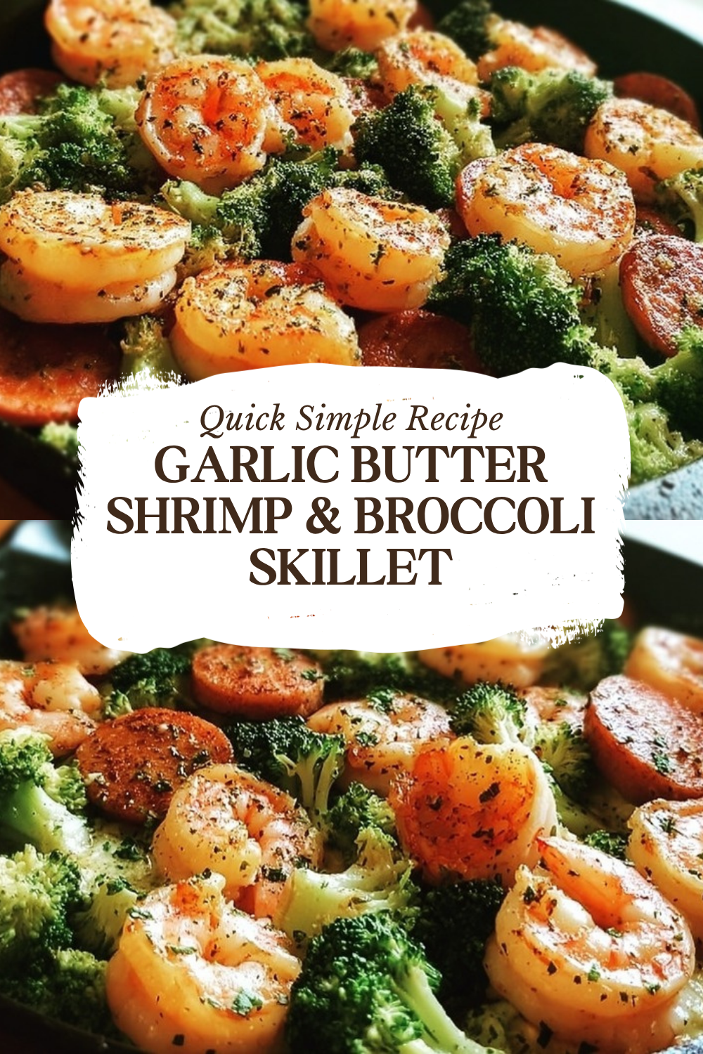 Garlic Butter Shrimp & Broccoli Skillet