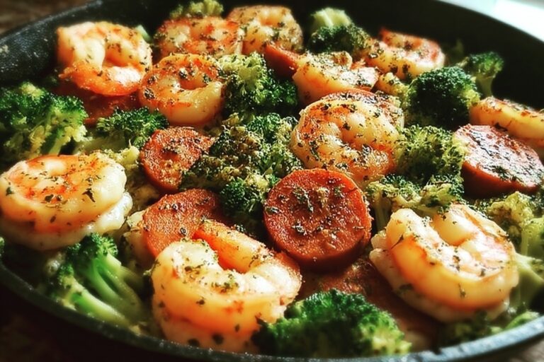 Garlic Butter Shrimp &Amp; Broccoli Skillet 76.Png