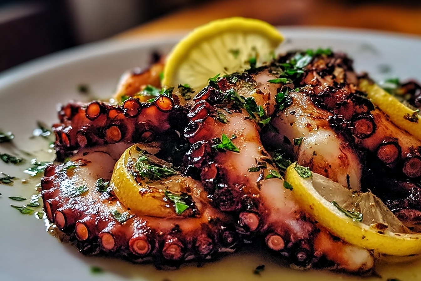 Grilled Octopus With Lemon And Oregano