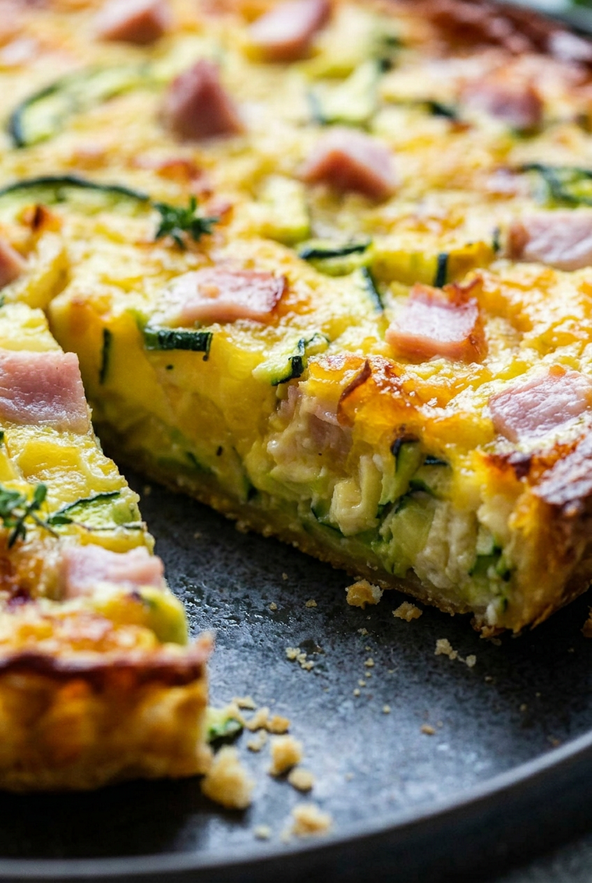 Ham And Zucchini Pie
