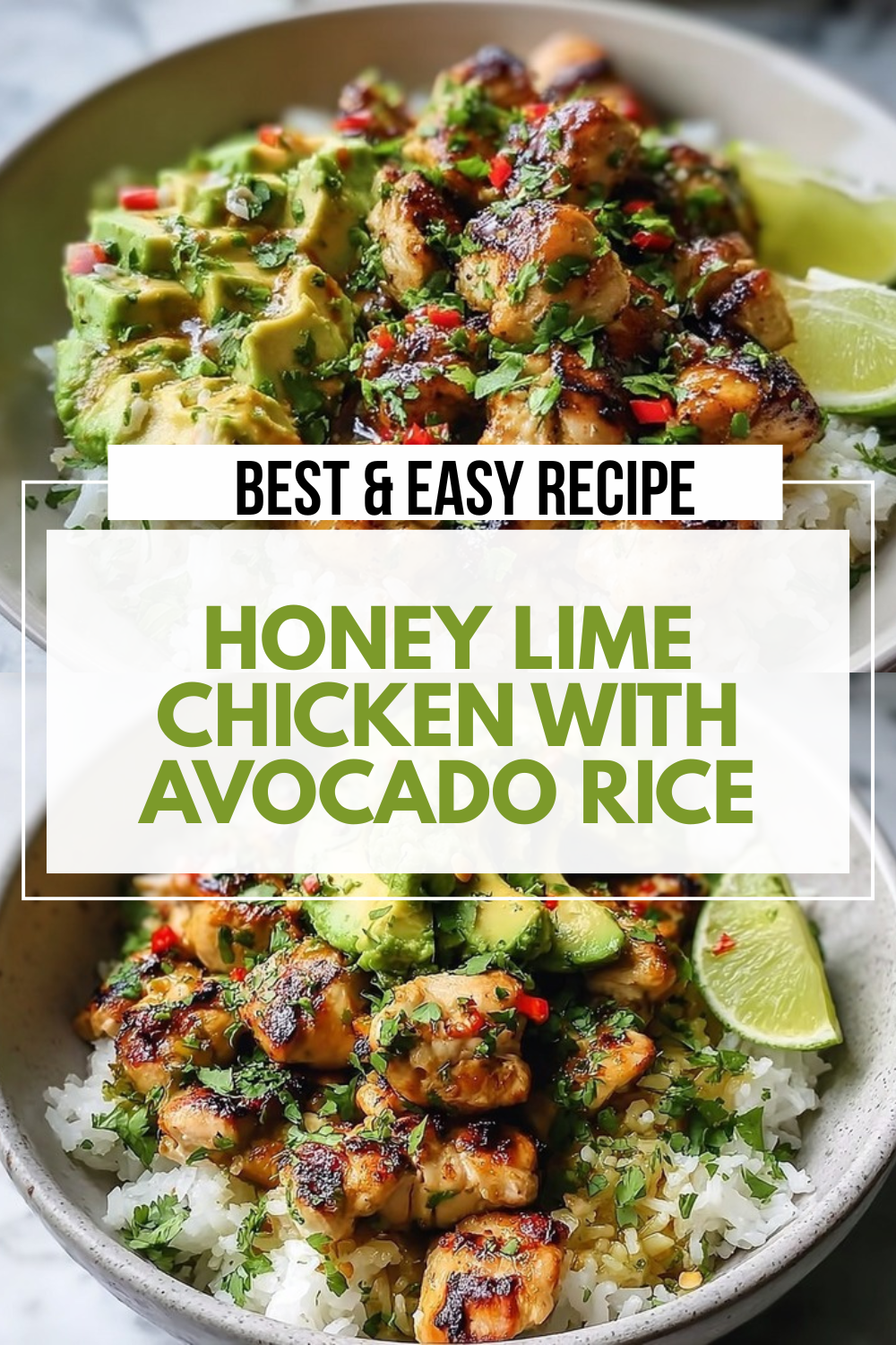 Honey Lime Chicken With Avocado Rice