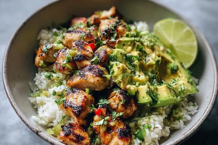 Honey Lime Chicken With Avocado Rice 4.Png