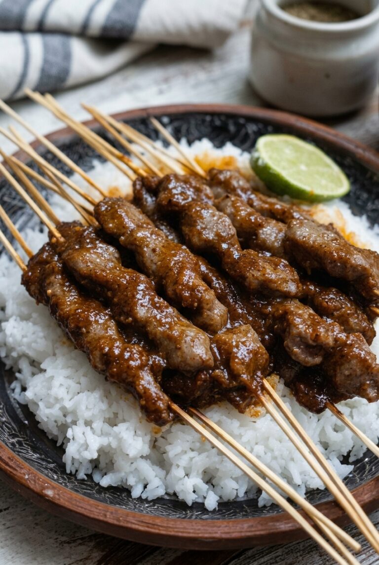 Indonesian Sate Padang Beef Skewers 45.Png