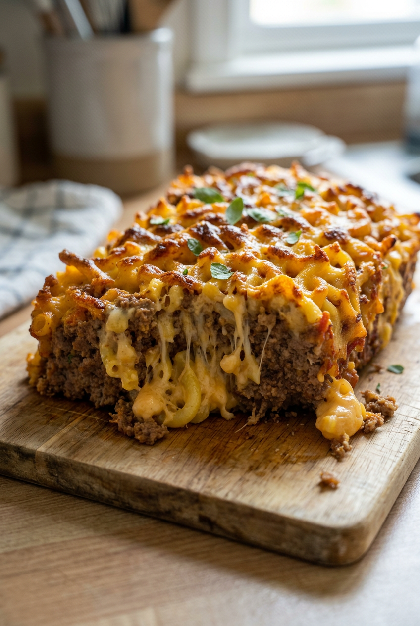Mac And Cheese Meatloaf Casserole 6 Macaroni And Cheese Meatloaf