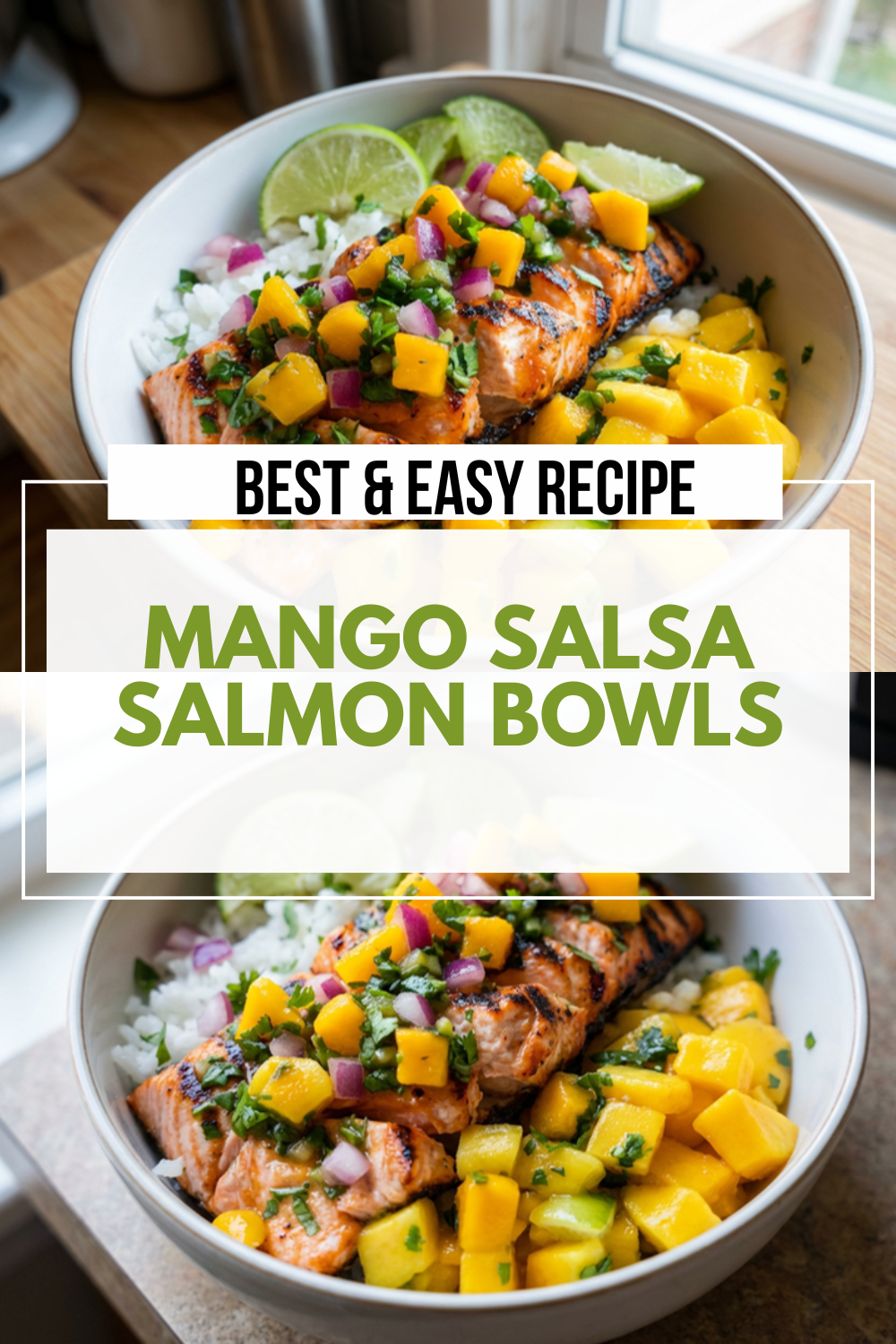 Bbq Salmon Bowls With Mango Avocado Salsa 4 Mango Salsa Salmon Bowls