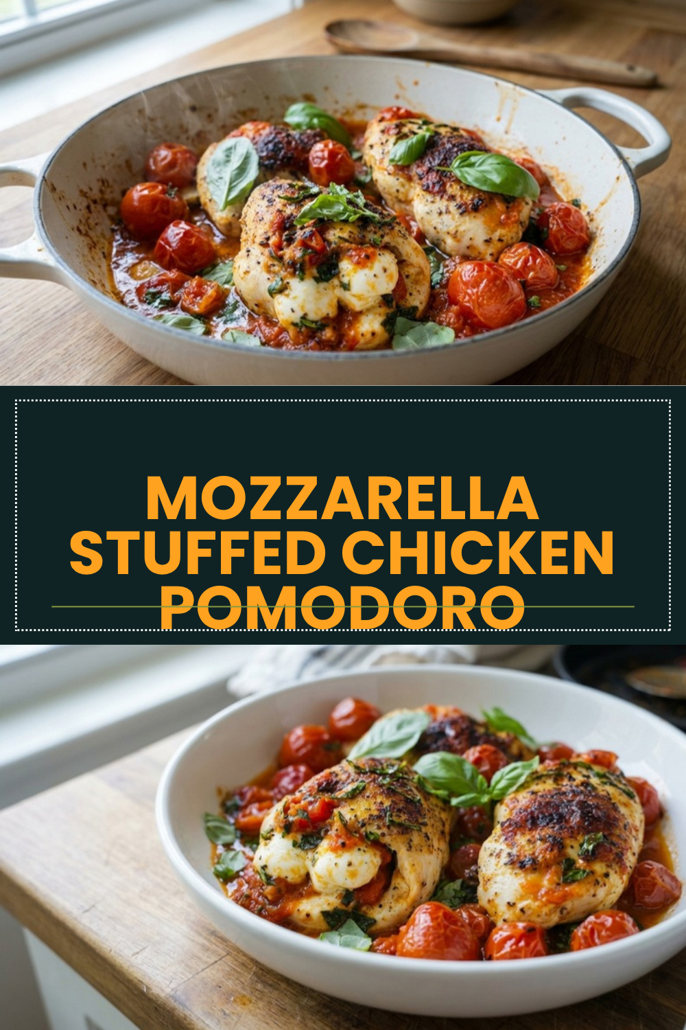 Mozzarella Stuffed Chicken Pomodoro