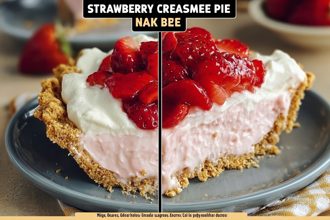 No-Bake Strawberry Cream Cheese Pie