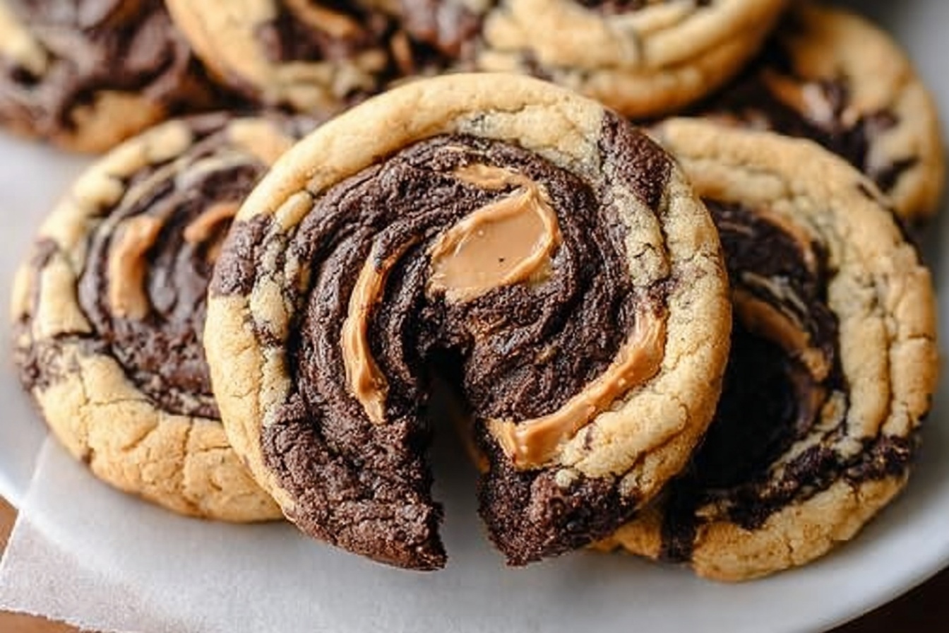 Peanut Butter Brownie Swirl Cookies