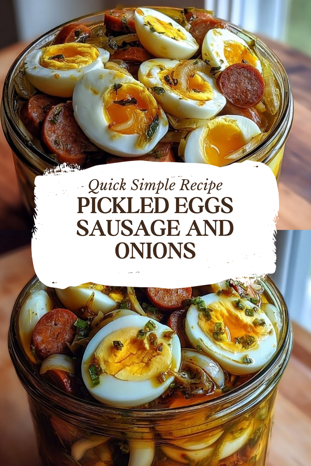 Pickled Eggs Sausage And Onions