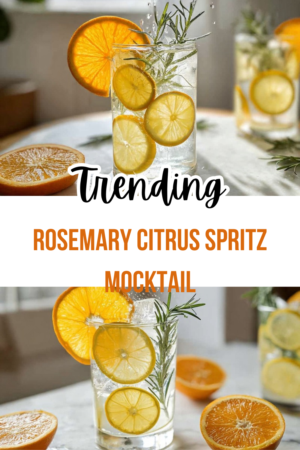 Rosemary Citrus Spritz Mocktail