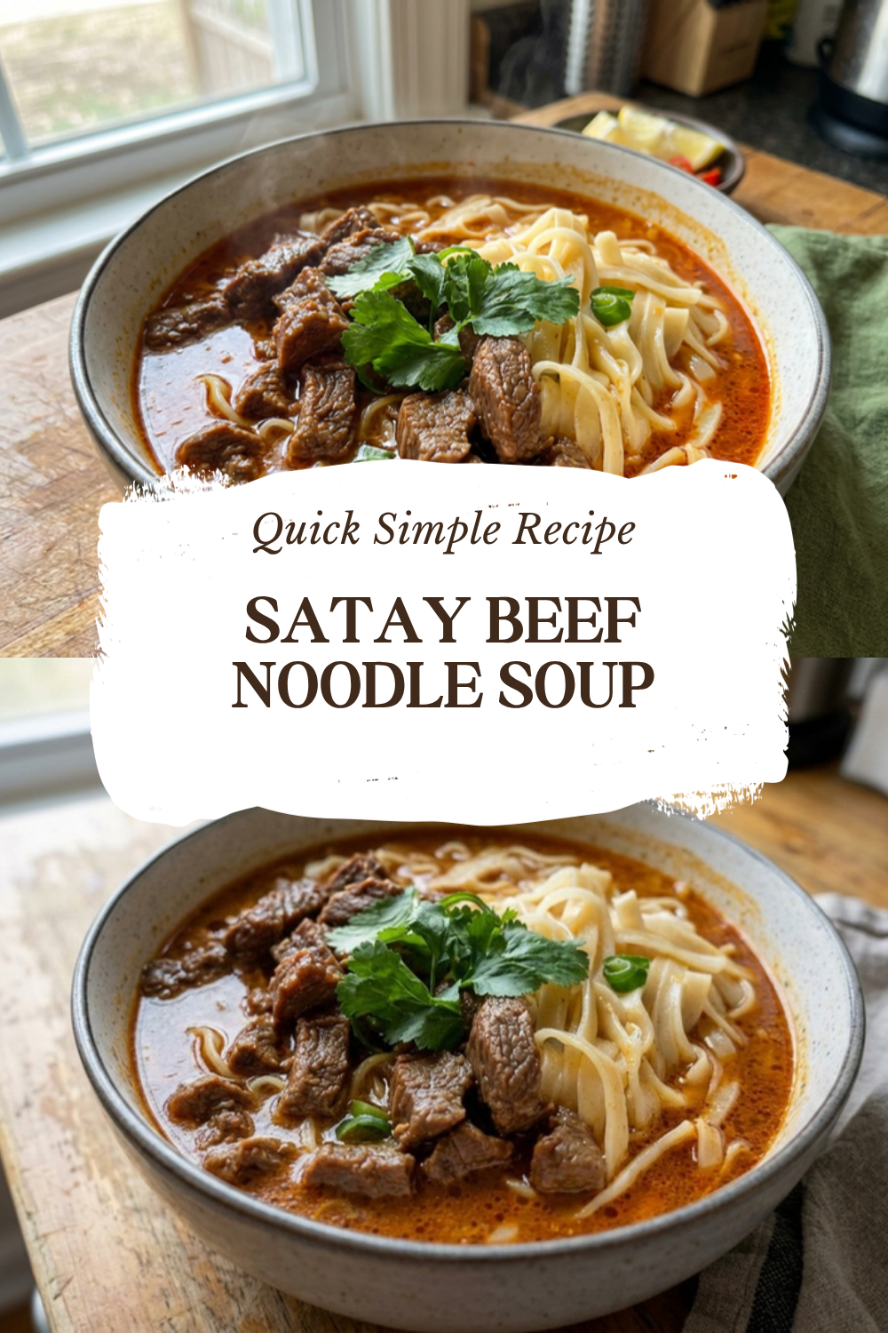 Satay Beef Noodle Soup