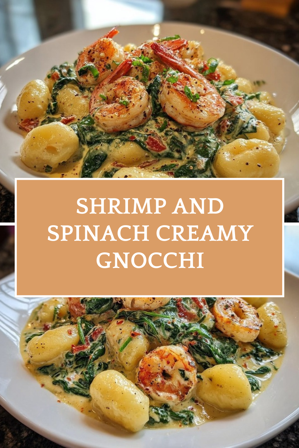 Shrimp And Spinach Creamy Gnocchi