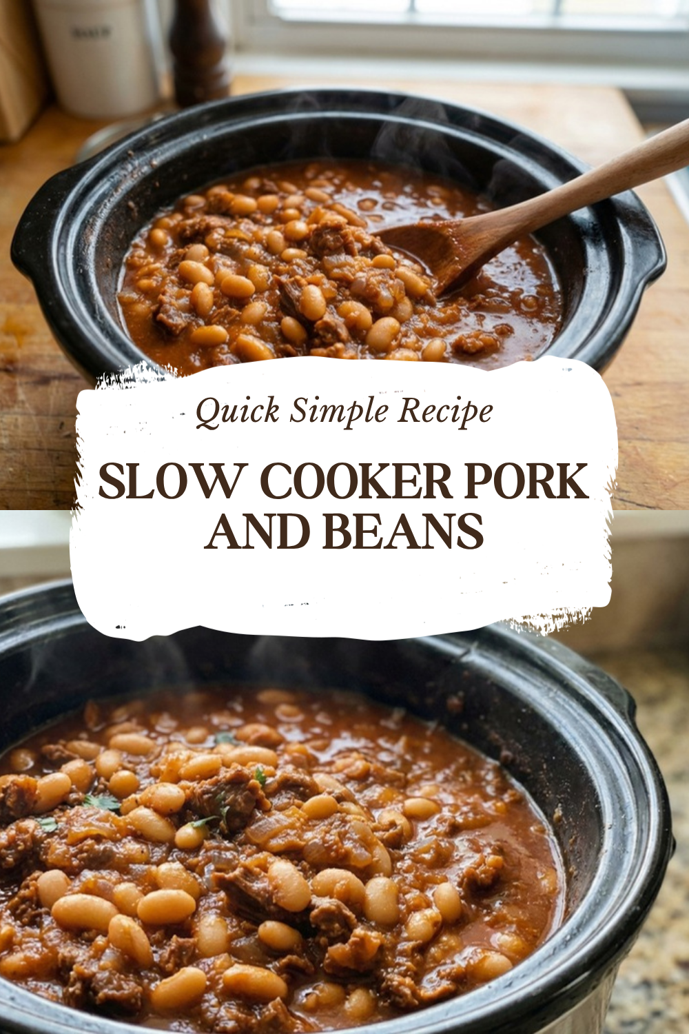 Slow Cooker Pork And Beans