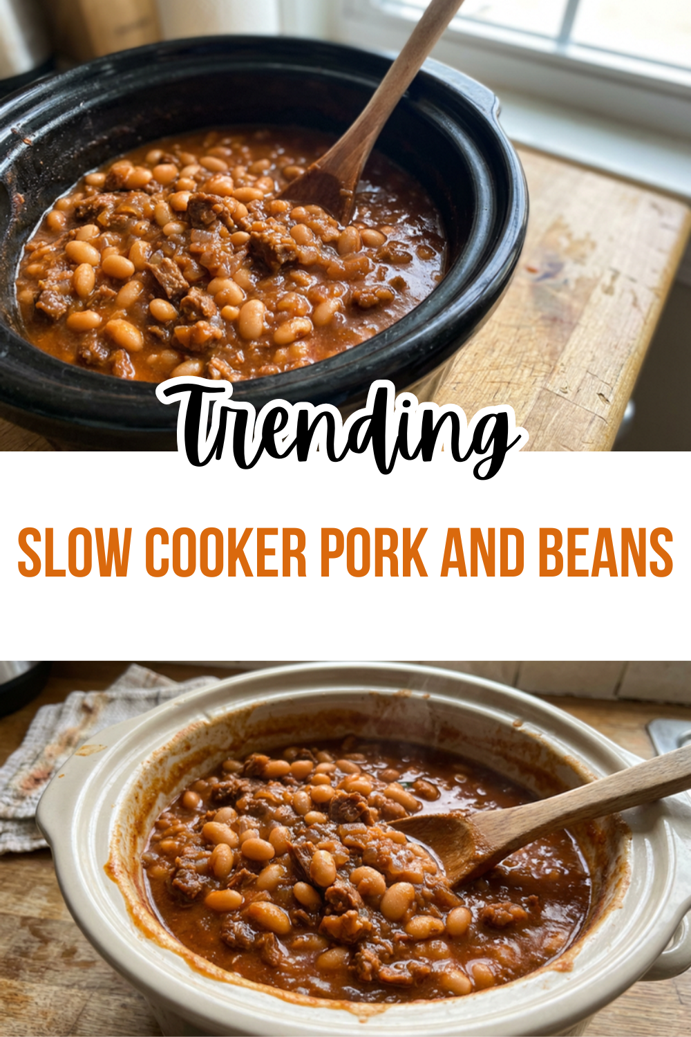 Slow Cooker Pork And Beans
