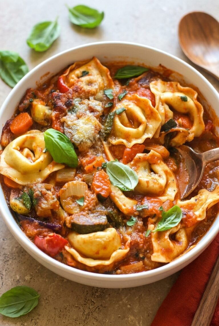 Slow Cooker Veggie Tortellini Bake 56.Png
