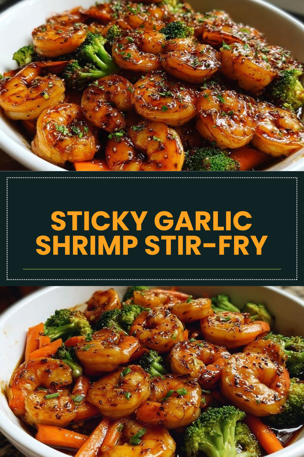 Sticky Garlic Shrimp Stir-Fry