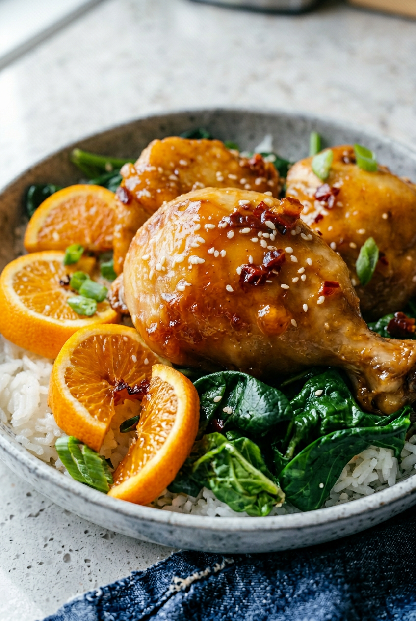 Sticky Orange Chicken