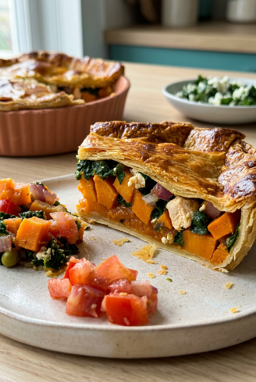 Sweet Potato Chicken Pot Pie Recipe 6 Sweet Potato And Chicken Pie