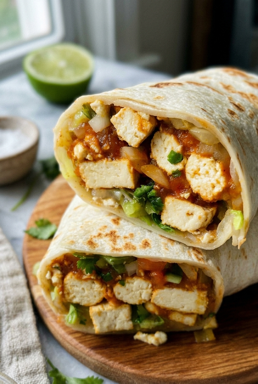 Southwest Tofu Burrito Recipe 6 Tofu Burritos