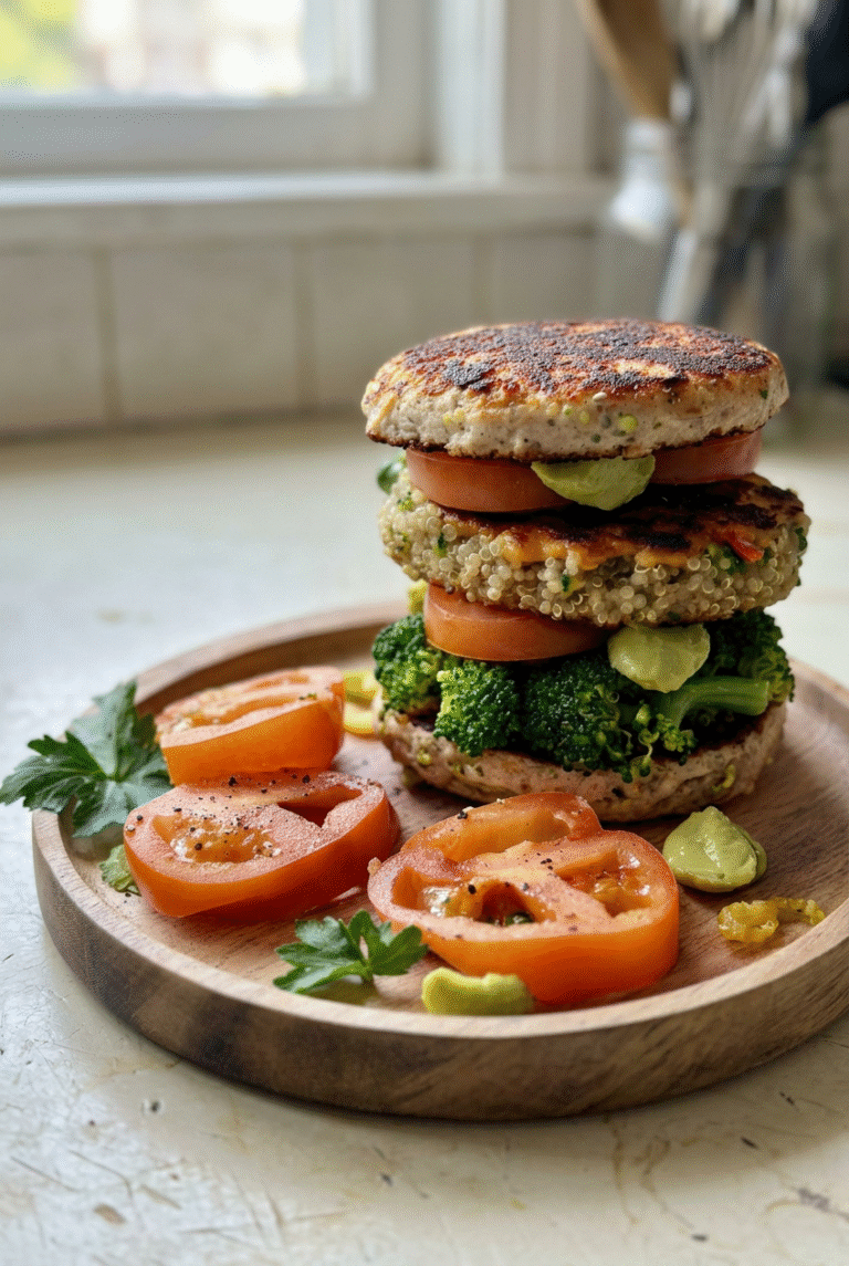 Turkey Broccoli Quinoa Burgers 79.Png