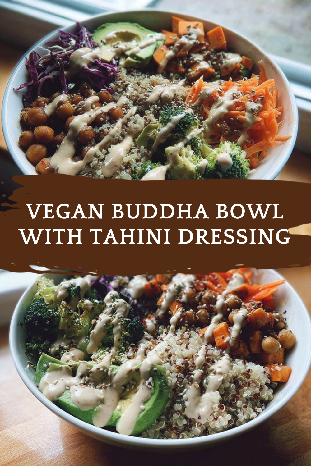 Vegan Buddha Bowl With Tahini Dressing