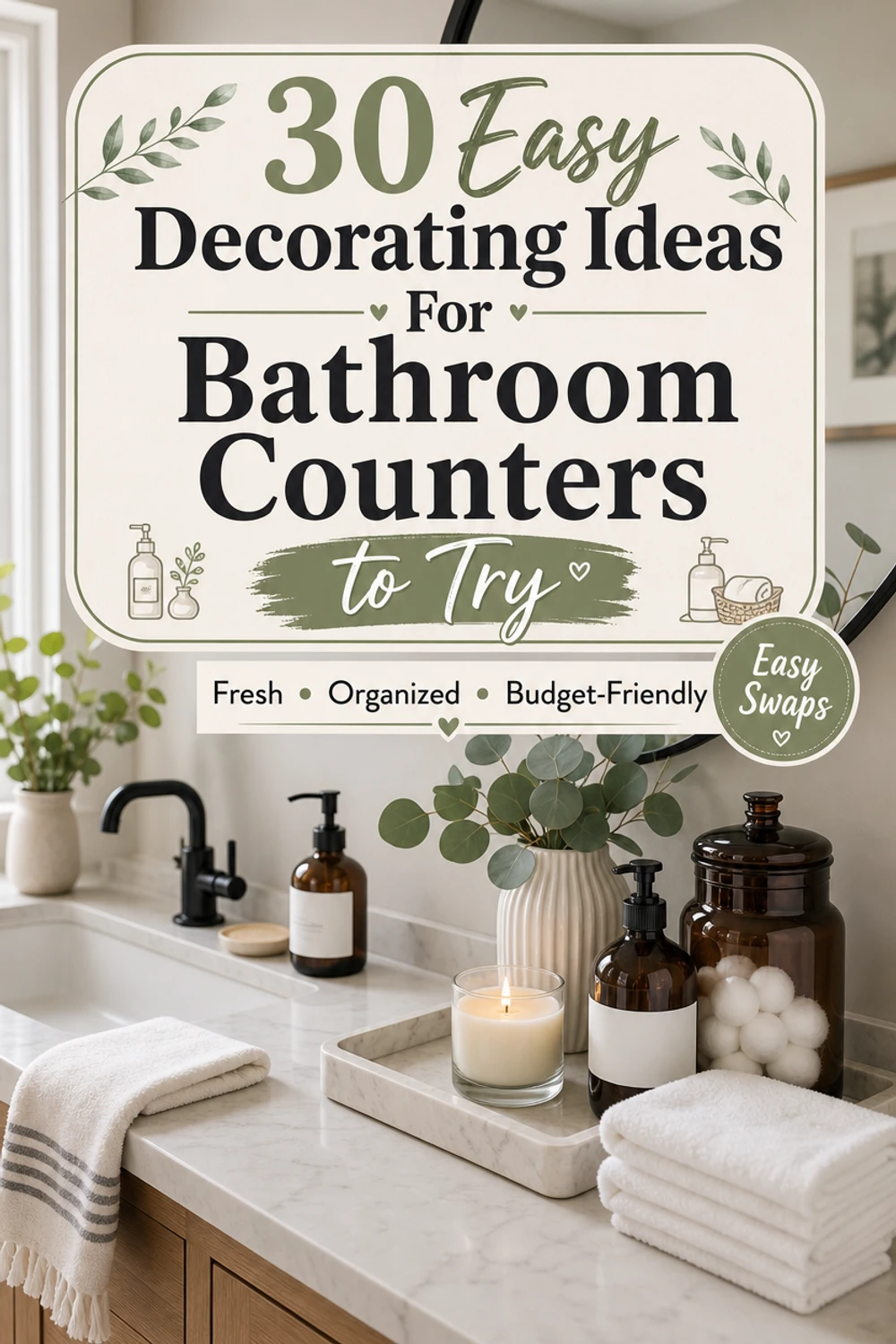 Tips For Breakfast 30 Easy Decorating Ideas For Bathroom Counters To Try